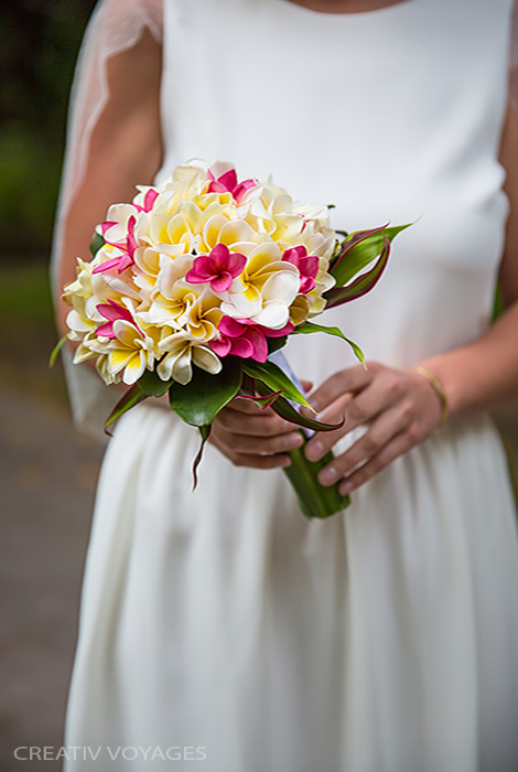 bouquet de mariée tropicale